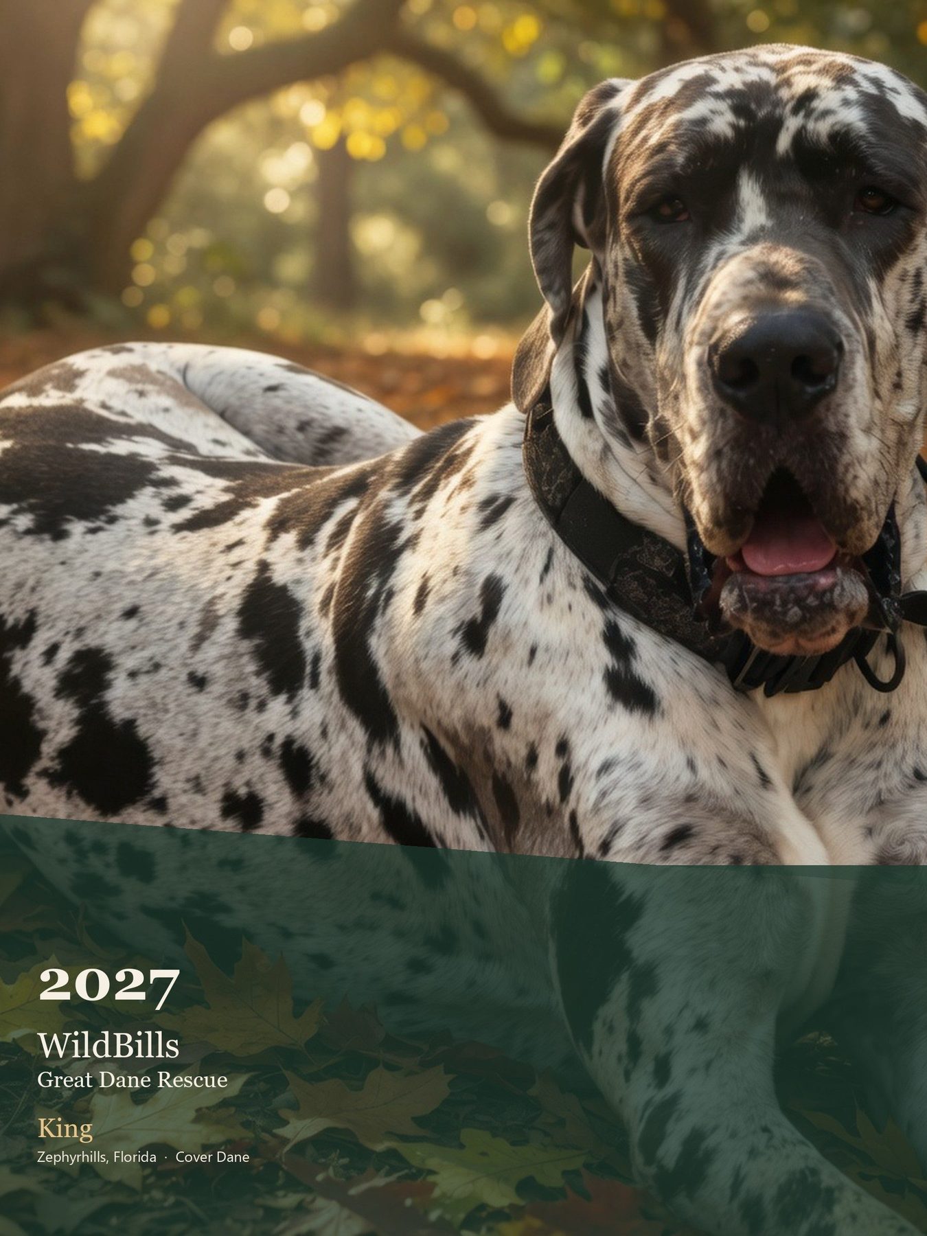 2027 calendar, King on the cover